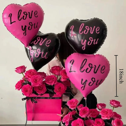 60in Standing Teddy Bear Balloon – Cute Love-Shaped Decoration for Romantic Valentine’s Day, Proposal, Wedding & Birthday Party