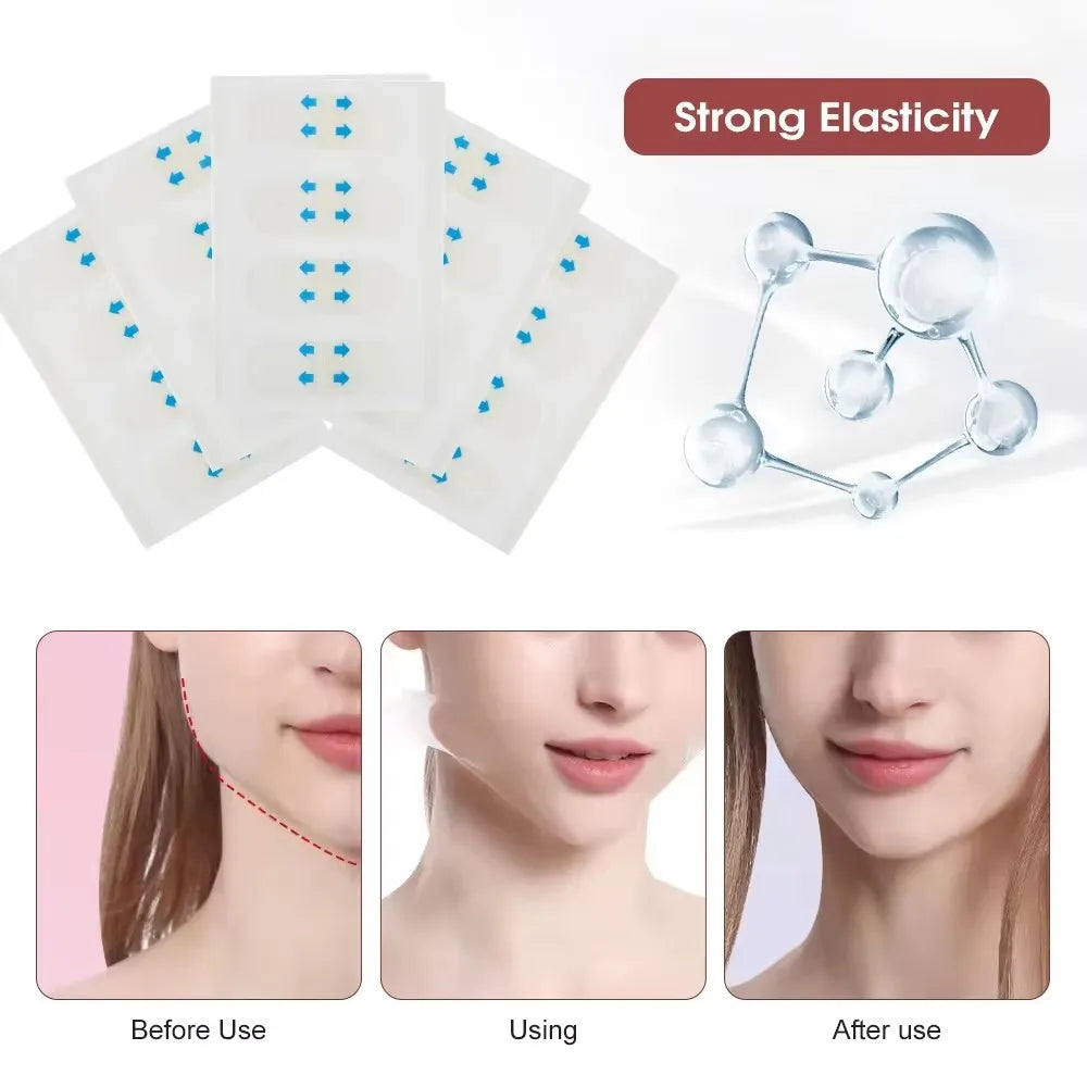 V-Shape Face Lifting Tape - Invisible Adhesive Wrinkle & Sagging Skin Face Stickers