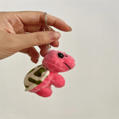 Cute Green Turtle Mini Keychain – Plush Cartoon Animal Pendant, Soft Stuffed Toy Figure, Kids Gift Accessory