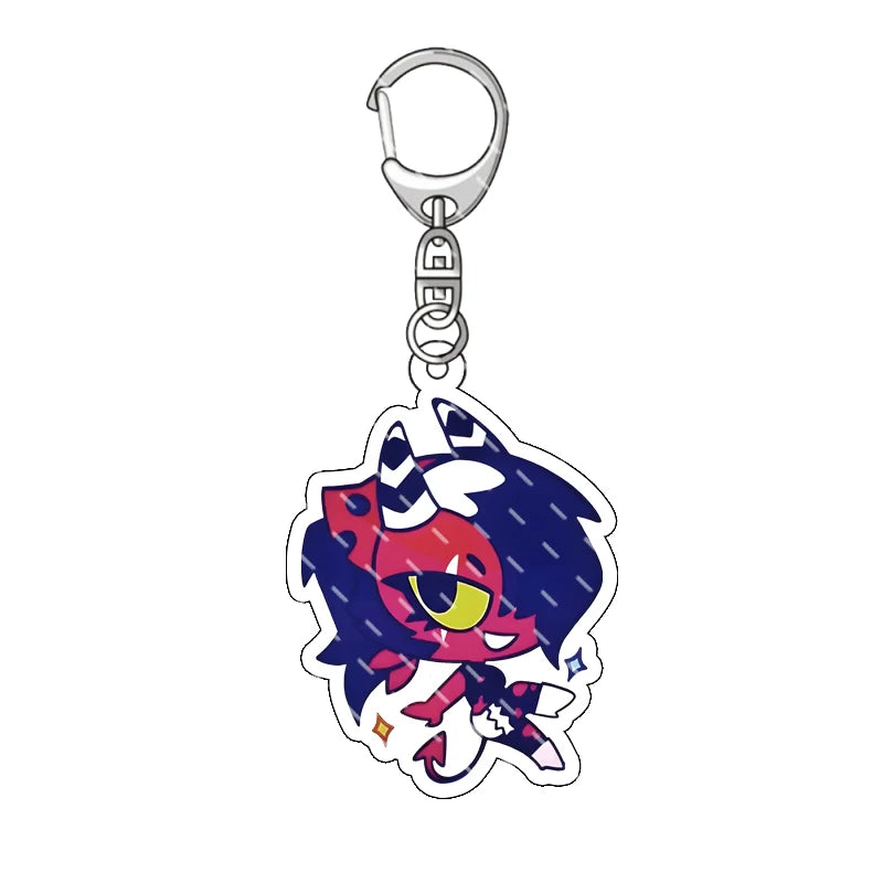Hazbin Hotel Anime Keychain – Alastor Acrylic Figure Backpack Pendant for Fans & Gifts