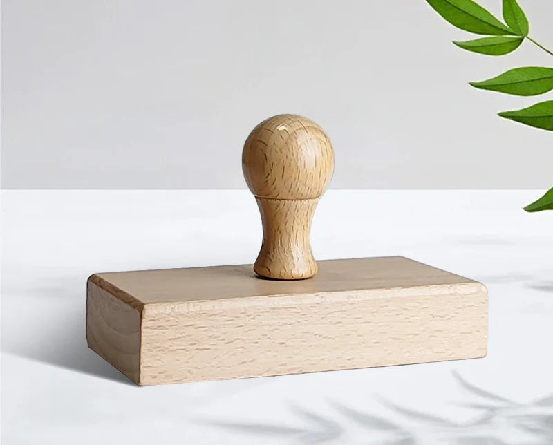 Personalized Custom Wooden Stamp – Wedding Seal, Logo Stamp for Invitations, Stationery, Name & Business Branding