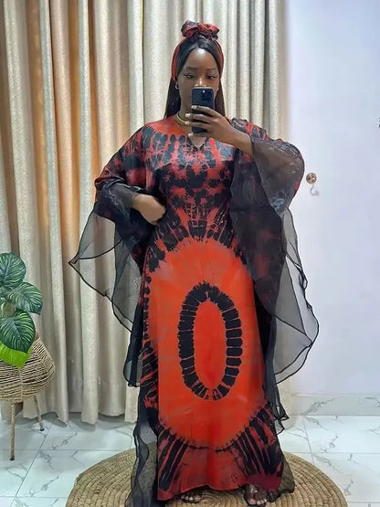 African Traditional Maxi Dress - Dashiki Ankara Kaftan Gown Abaya Outfit