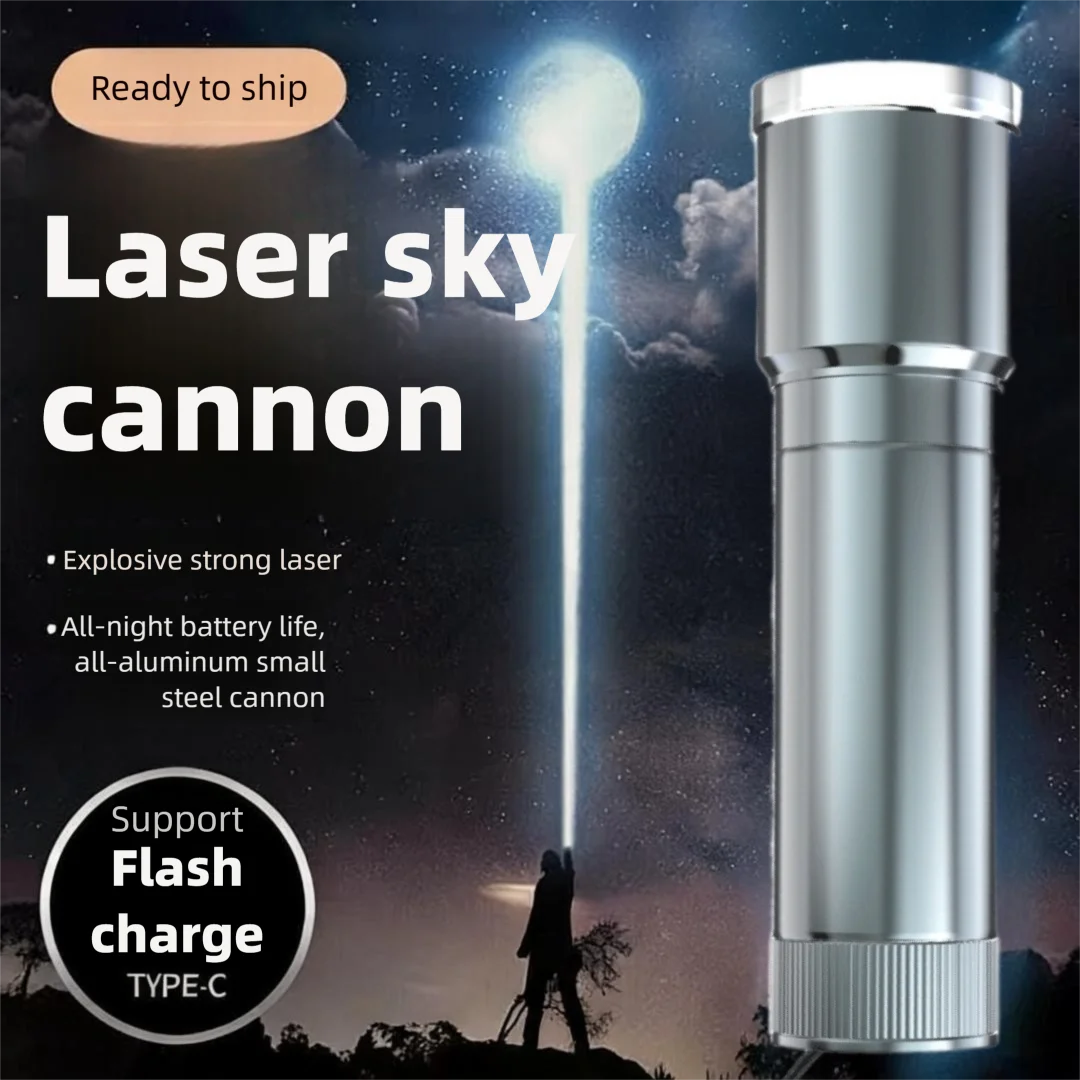 Mini Steel Cannon Flashlight - Super Bright Portable Outdoor & Emergency Light