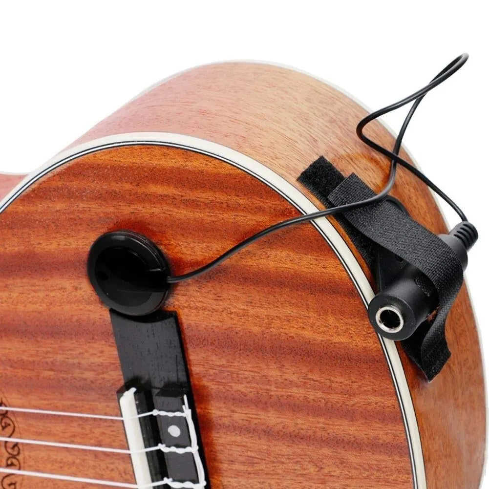 Contact Microphone Piezo Pickup - Acoustic Guitar, Cello, Banjo, Ukulele, Mandolin, Violin Mic Pickup