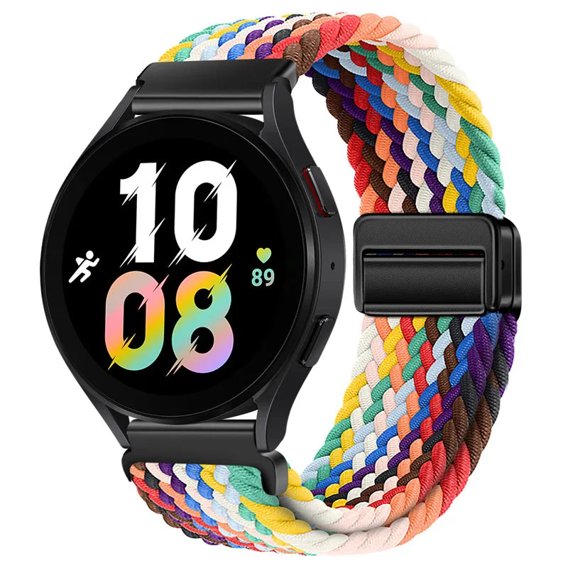 22mm Braided Nylon Watch Band – Loop Sport Strap for OnePlus Watch 3/2, OPPO Watch X/X2/4 Pro & 46mm Smartwatch Bracelet