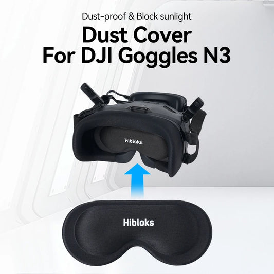 Hibloks DJI Goggles N3 Eye Mask Cover - Dustproof Sponge Face Pad Lens Protector for DJI Neo & Avata 2 Anti-Scratch Accessories
