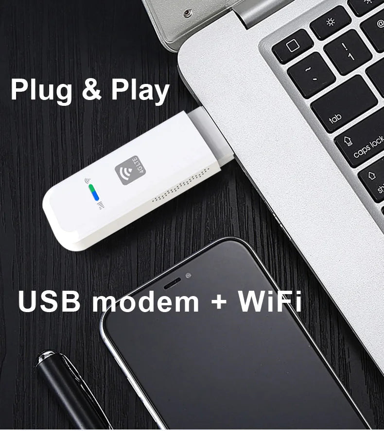 HOSAYA LDW931 4G LTE Portable WiFi Router – Nano SIM USB Modem Pocket Hotspot for 10 Users