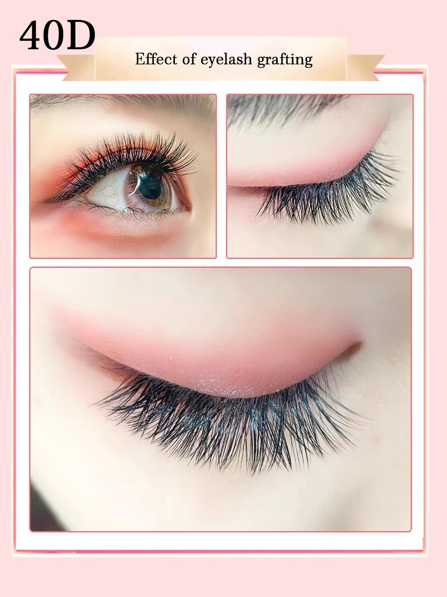 Individual Cluster Lashes – 20-100D Natural Look DIY Eyelash Extensions, 280pcs Mixed Tray Volume Lashes