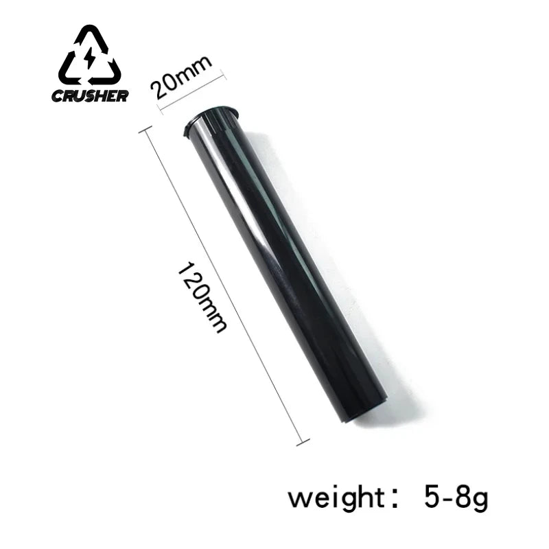 CRUSHER 10PCS King Size Cigarette Paper Tubes – Plastic Pill & Tablet Storage Container