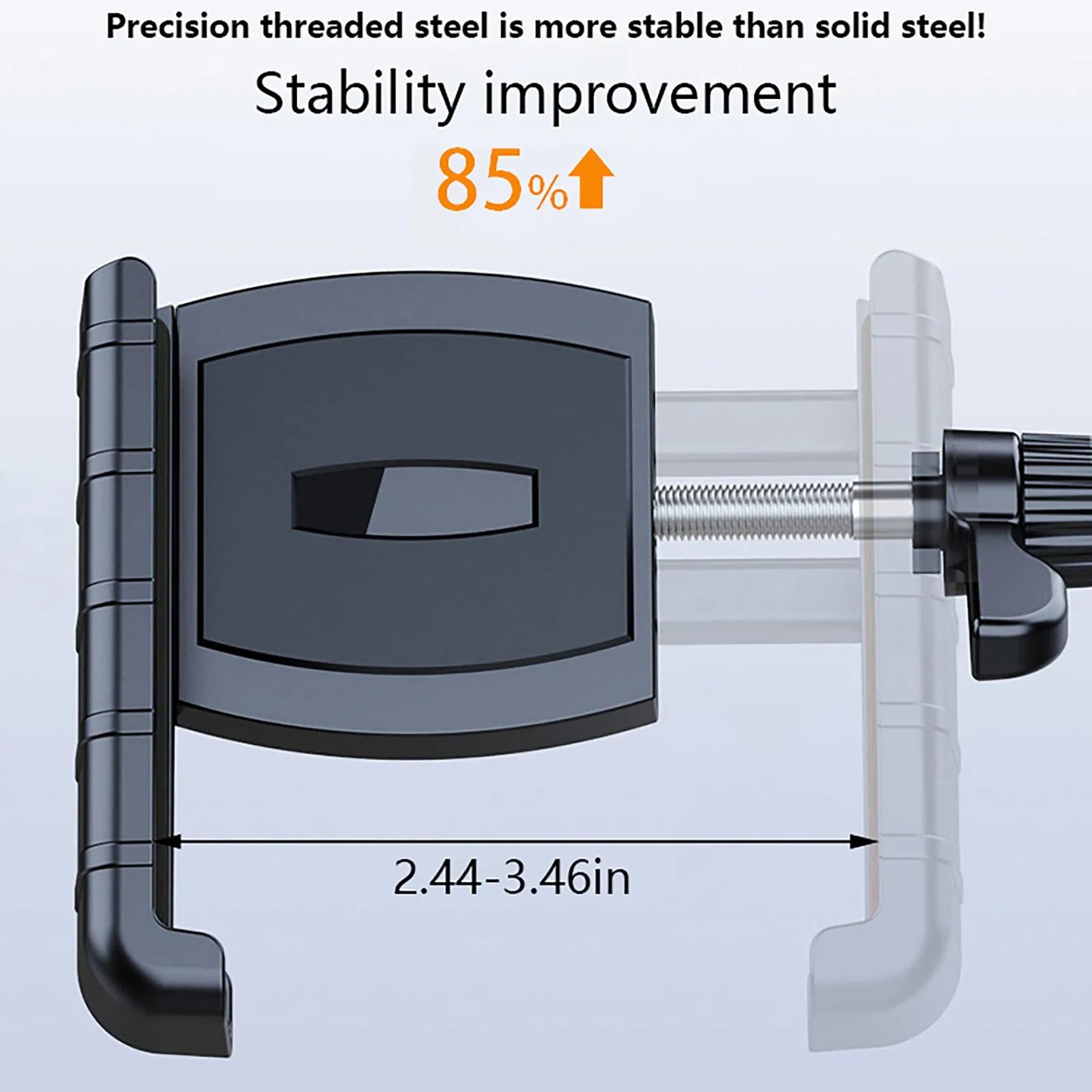 Universal Anti-Slip Bicycle & Motorcycle Phone Holder – Multiuse Sports Camera and Rearview Mirror Mount Stand