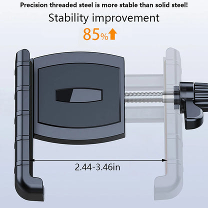 Universal Anti-Slip Bicycle & Motorcycle Phone Holder – Multiuse Sports Camera and Rearview Mirror Mount Stand