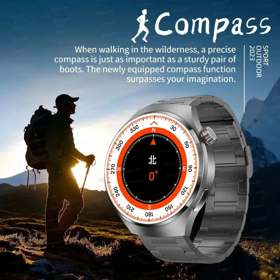 HUAWEI GT4 Pro Smart Watch for Men – 360x360 AMOLED Screen, GPS, NFC, Heart Rate, Bluetooth Call, IP68 Waterproof 2024