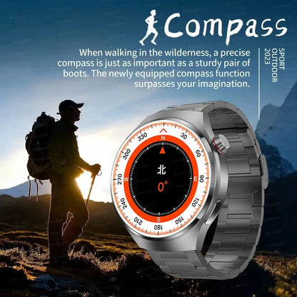 HUAWEI GT4 Pro Smart Watch for Men – 360x360 AMOLED Screen, GPS, NFC, Heart Rate, Bluetooth Call, IP68 Waterproof 2024