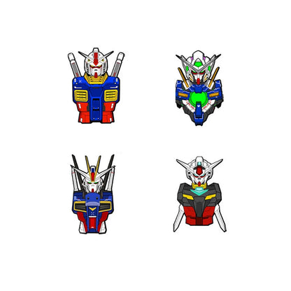 QHOT Mobile Suit Gundam Enamel Pins - Cartoon Alloy Brooch Badges for Bags, Backpacks and Anime Accessories