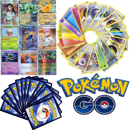 9 Pack Pokémon Trading Cards Set - English Booster Packs with Bright Stars, Prismatic Evolutions and Paldean Fates Gift Collection