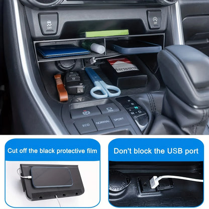 Toyota RAV4 Center Console Organizer - Storage Tray Insert for 2019-2023 Models