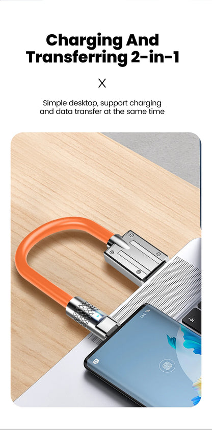 Elough 66W Short USB-C to Type-C Cable – 25CM/50CM Fast Charging Cord for iPhone 15/16 Pro, Samsung, Xiaomi