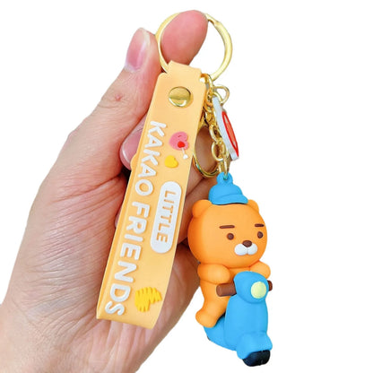 Choonsik Silicone Keychain - Cute Figurine Pendant for Car Keys, Bags & Small Gifts