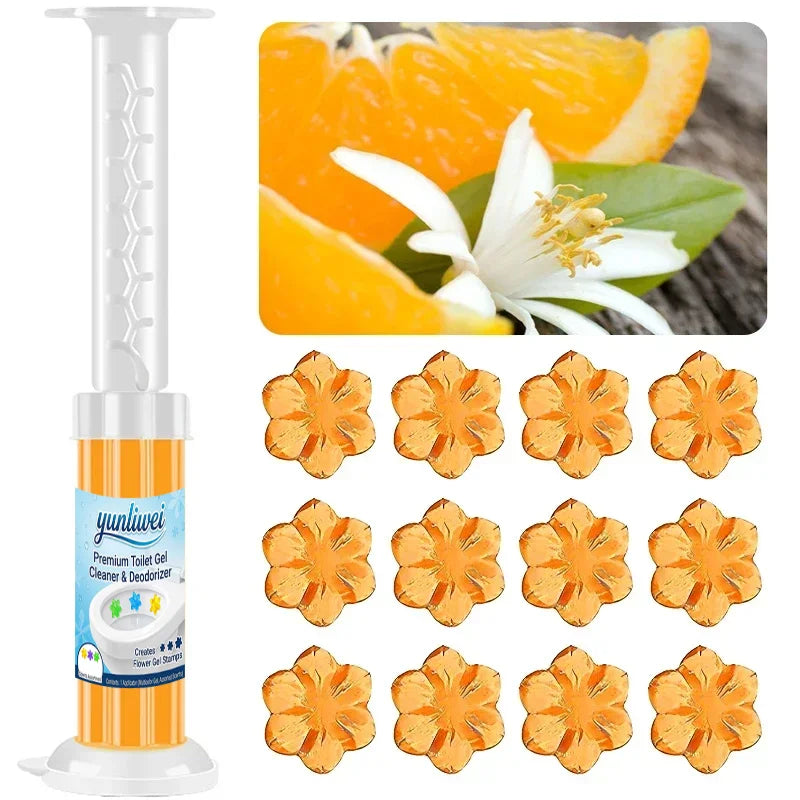 Yunliwei Toilet Cleaner Gel Stick - Long-Lasting Fragrance, Deodorizing Toilet Cleaning Gel for Fresh Bathroom Care