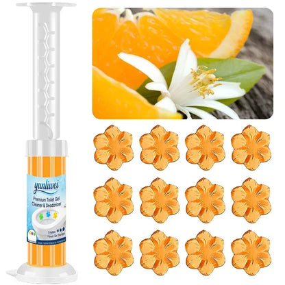 Yunliwei Toilet Cleaner Gel Stick - Long-Lasting Fragrance, Deodorizing Toilet Cleaning Gel for Fresh Bathroom Care