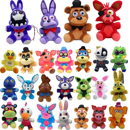 FNAF Plush Toy Collection - Cute Bonnie Freddy Foxy Cartoon Stuffed Dolls Game Character Gifts