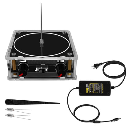 Music Tesla Coil Bluetooth/AUX – Dual Mode Music Box with Touchable Artificial Lightning, Audio Input for Science Experiments