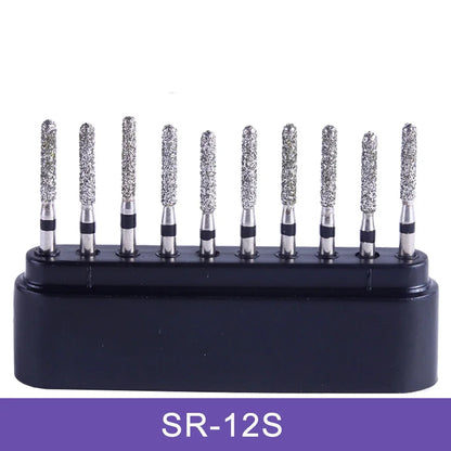 AZDENT Dental Diamond Burs Kit – Multiple Models with Black Storage Box for High-Speed Handpiece