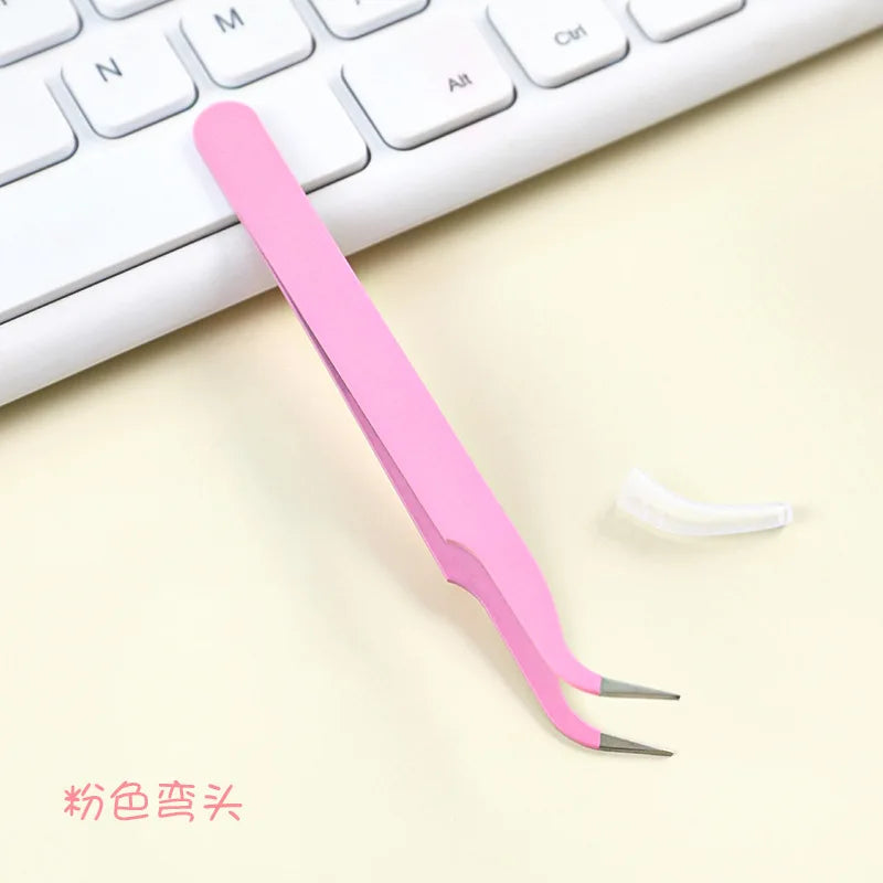 Multifunctional Tweezers Set - Angled Picking Tools & Color Clip Accessories