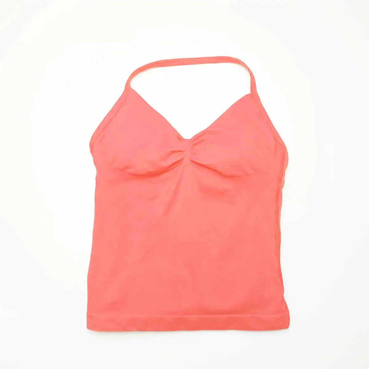 Women’s Longline Strappy Sports Yoga Vest Open Back Gym Tank Top Halter Running Fitness Bra Workout Top NCLAGEN Impact Style