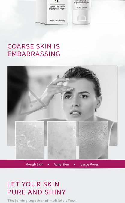 Facial Exfoliating Gel – Whitening, Moisturizing & Repairing Face Scrub Cleanser for Acne and Blackhead Removal Skincare