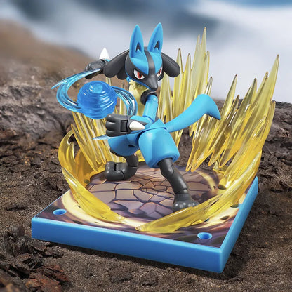 Original Blokees Pokemon Action Figures – Snorlax, Lucario, Cinderace & Scyther Anime Toys Gift