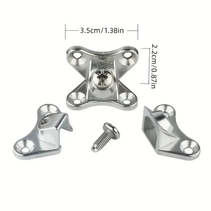 Zinc Alloy Butterfly Corner Brackets - Removable Plank Connectors with Screws