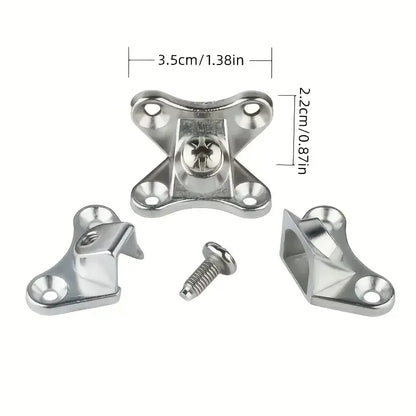 Zinc Alloy Butterfly Corner Brackets - Removable Plank Connectors with Screws