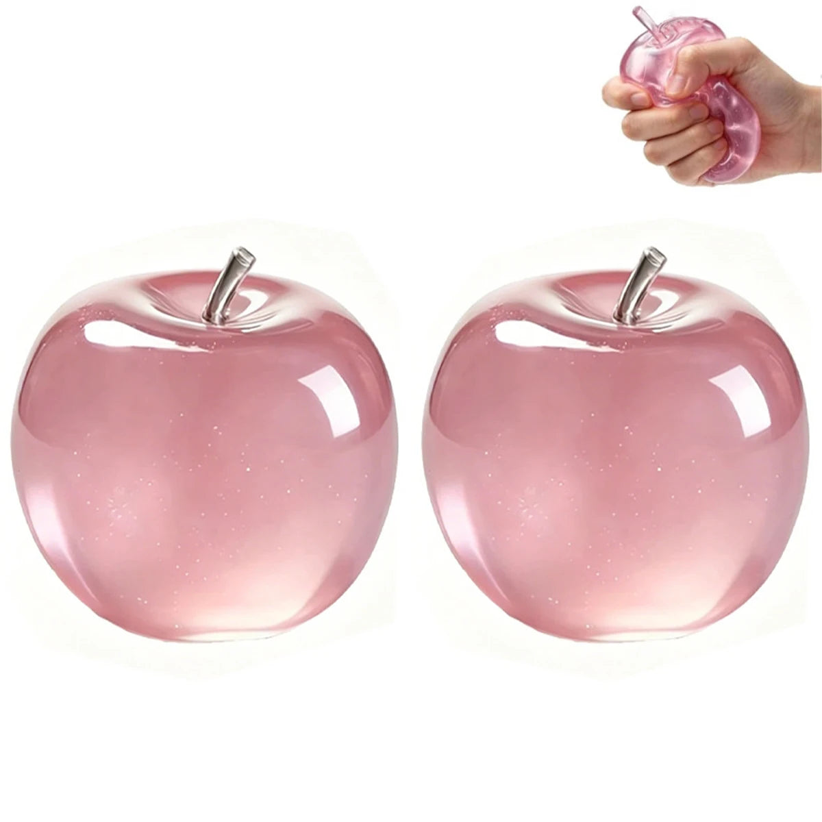 Squishy Apple Fidget Toy - Slow-Rising Fruit Stress Relief & Sensory Toy