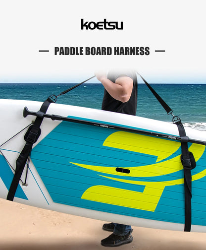 KOETSU Adjustable SUP Paddle Board Shoulder Strap — Comfortable Surfboard Carrying Belt