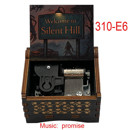 Silent Hill 2 “Promise” 18-Note Music Box – Classic Game Soundtrack, Wooden Home Decor and Gift Ornament