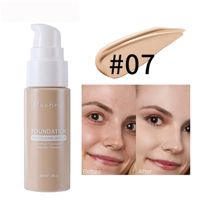 Waterproof Liquid Foundation – Sweat-Resistant Makeup with Effective Concealer Coverage