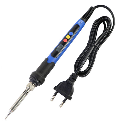 60W/80W Digital Soldering Iron - LCD Adjustable Temperature Welding Repair Tool with Solder Tips