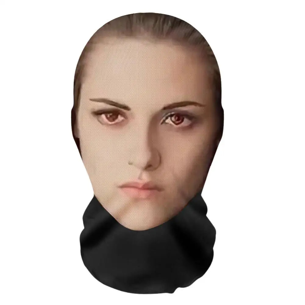 3D Pattern Mesh Face Mask – Funny Printed Head Scarf & Ice Silk Sunscreen Head Cover for Party, Cosplay & Celebrity Look