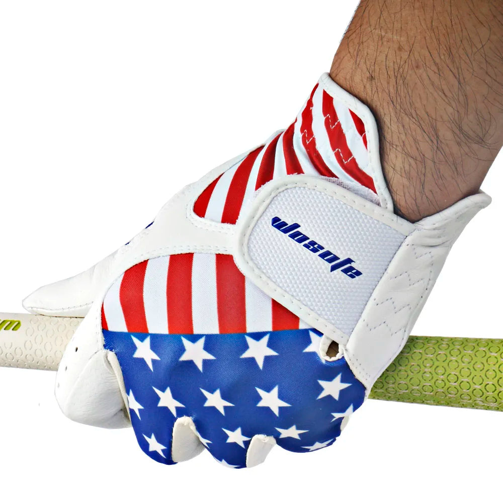 Men’s Left Hand Golf Glove – Anti-Slip Nanoscale Cloth with Breathable Airholes, All-Weather Fit