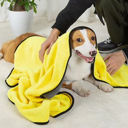 Large Absorbent Pet Towel – Dog and Cat Bathing Towel, Fast Drying