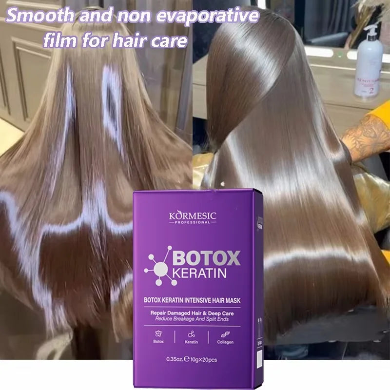 Keratin Hair Repair Mask - 5 Second Deep Moisture Treatment for Smooth Shiny Frizz-Free Hair