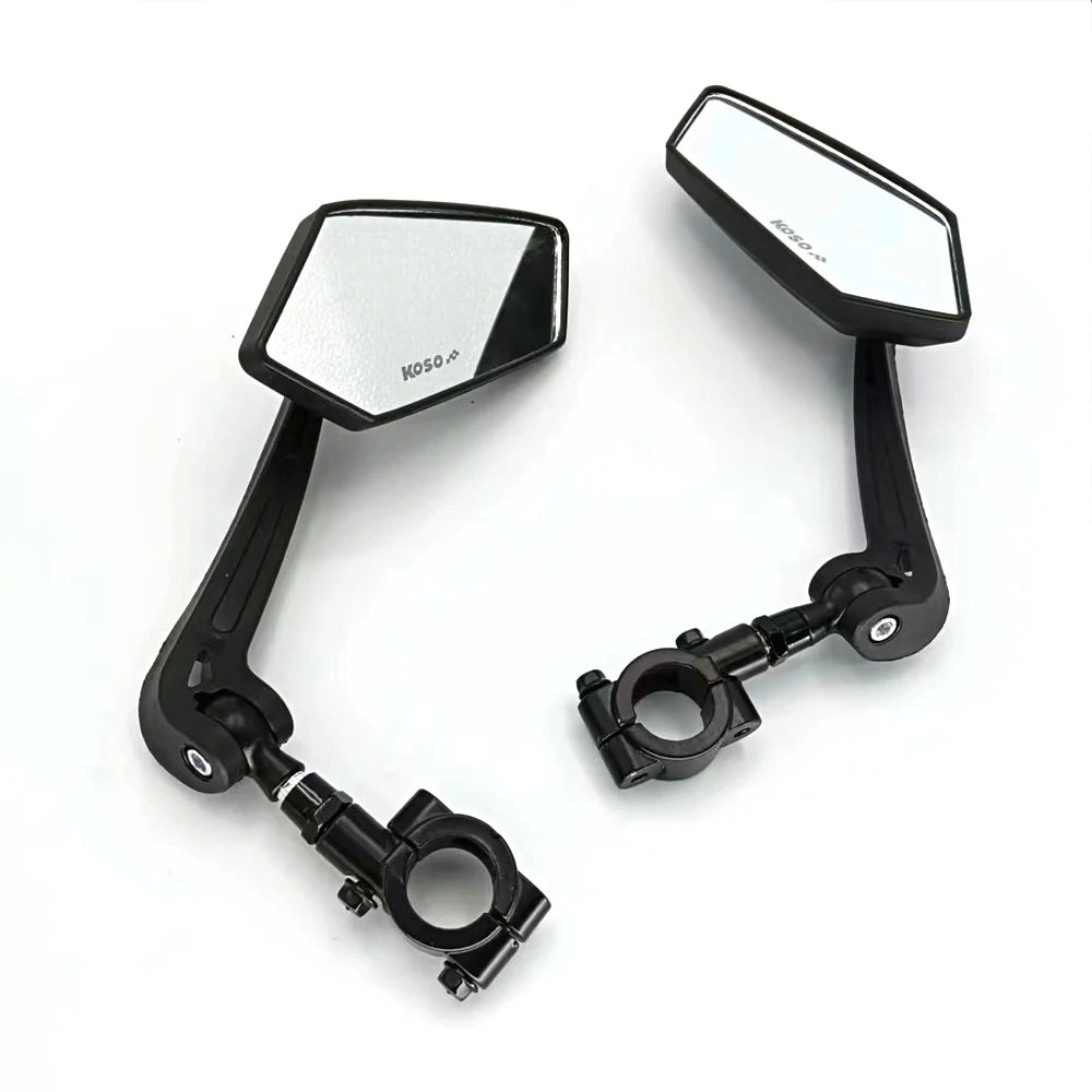 Adjustable Bicycle Rear View Mirror – Clear Wide Range Back Sight Reflector for Left and Right Handlebar