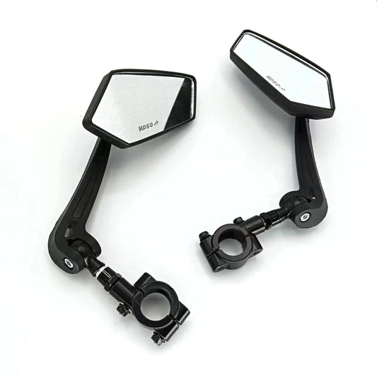 Adjustable Bicycle Rear View Mirror – Clear Wide Range Back Sight Reflector for Left and Right Handlebar
