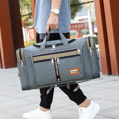 Nylon Travel Duffel Bag for Women & Men – Large Capacity Carry-On, Weekender, Gym & Overnight Sport Tote