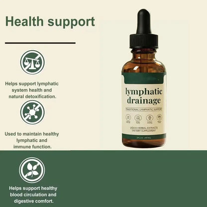 Lymphatic Support Drops - Natural Herbal Liquid Supplement, 59ml, 1/2/3 Pack