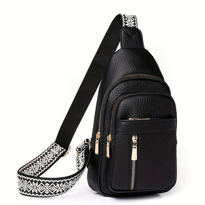 Multifunctional Retro PU Leather Crossbody Bag – Soft, Versatile with Multiple Zippered Pockets for Leisure & Sports