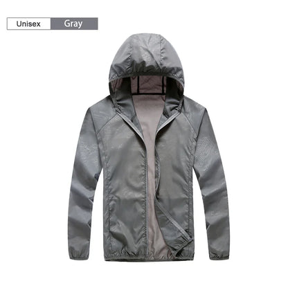 Unisex Waterproof Camping Jacket — Men & Women Windbreaker, Raincoat for Hiking, Climbing, and Sun Protection
