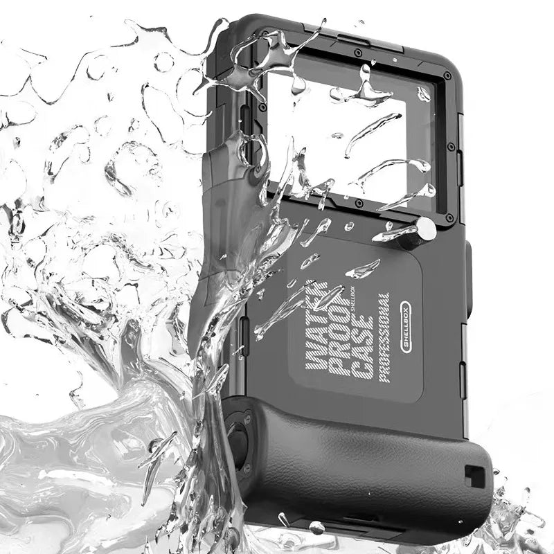 Waterproof Phone Case - 15m Diving Protective Housing with Lanyard for iPhone & Samsung Phones up to 6.8"