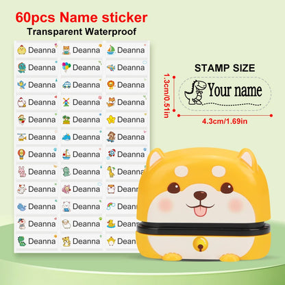 149pcs Personalized Name Stamp Set – Waterproof, Non-Fading Baby & Kindergarten Engraved Seals, Perfect Student Gift